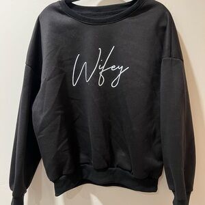 Black 'Wifey' Sweatshirt
